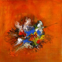 33-technique mixte sur toile 20 x 20 cm