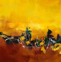 25-acrylique sur toile 80 x 80 cm
