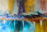 35-technique mixte  sur toile 117 x 84 cm