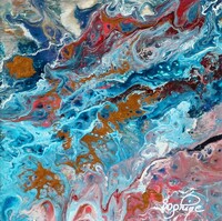 7-technique mixte sur papier 13 x 13 cm