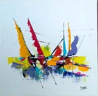 44-acrylique sur toile 30 x 30 cm