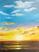 2b-&eacute;tude sur carton toil&eacute; 35 x 27 cm