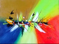 40-acrylique sur toile 40 x 30 cm