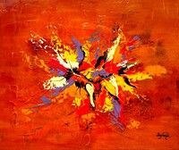 28 b-acrylique sur toile 55 x 46 cm