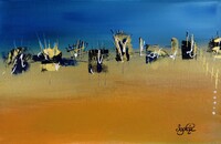 20-acrylique sur carton toil&eacute; 41 x 27 cm
