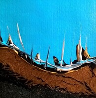 16-acrylique sur papier 13 x 13 cm