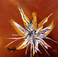 18-acrylique sur papier 13 x 13 cm